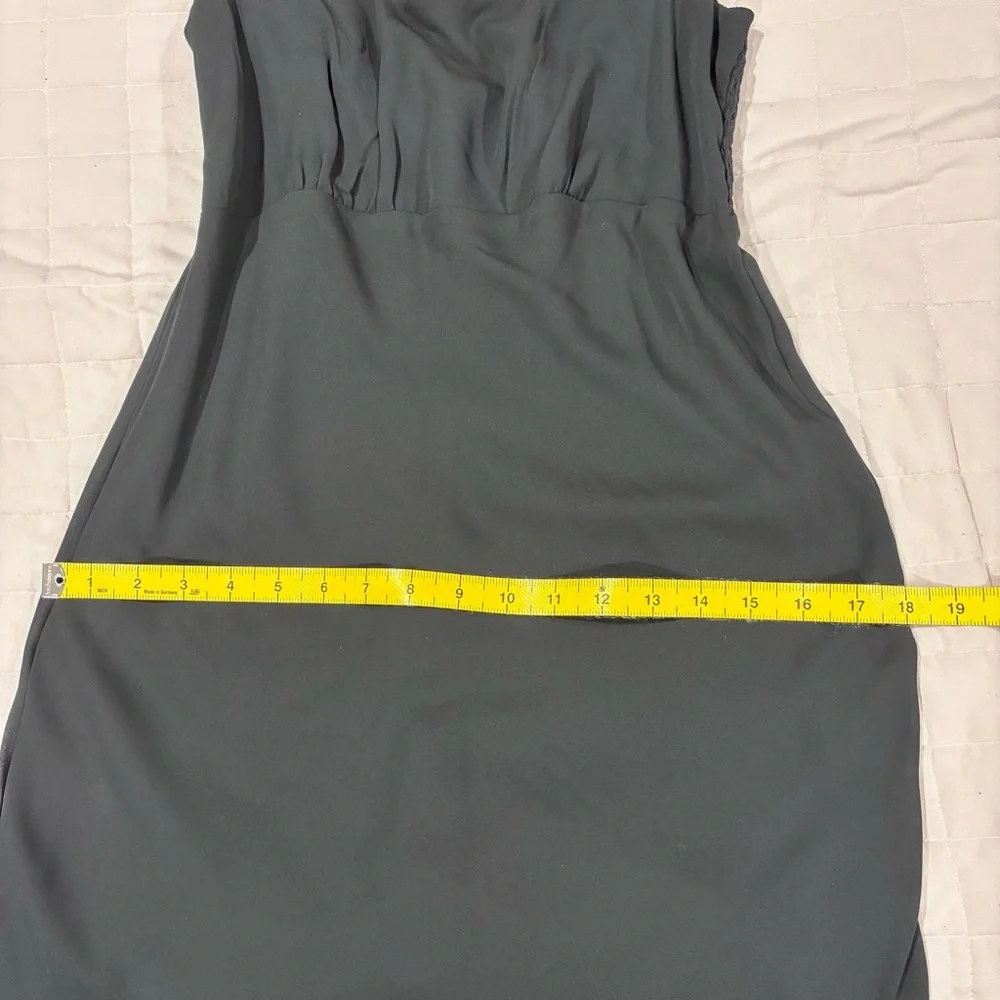 NWT Abercrombie & Fitch Black Chiffon Empire Waist Maxi Dress Medium Bridgerton